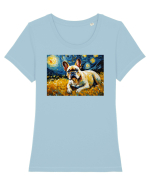 Bulldog - Vincent Van Gogh Tricou mânecă scurtă guler larg fitted Damă Expresser