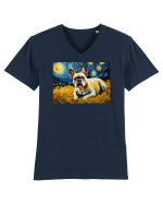 Bulldog - Vincent Van Gogh Tricou mânecă scurtă guler V Bărbat Presenter