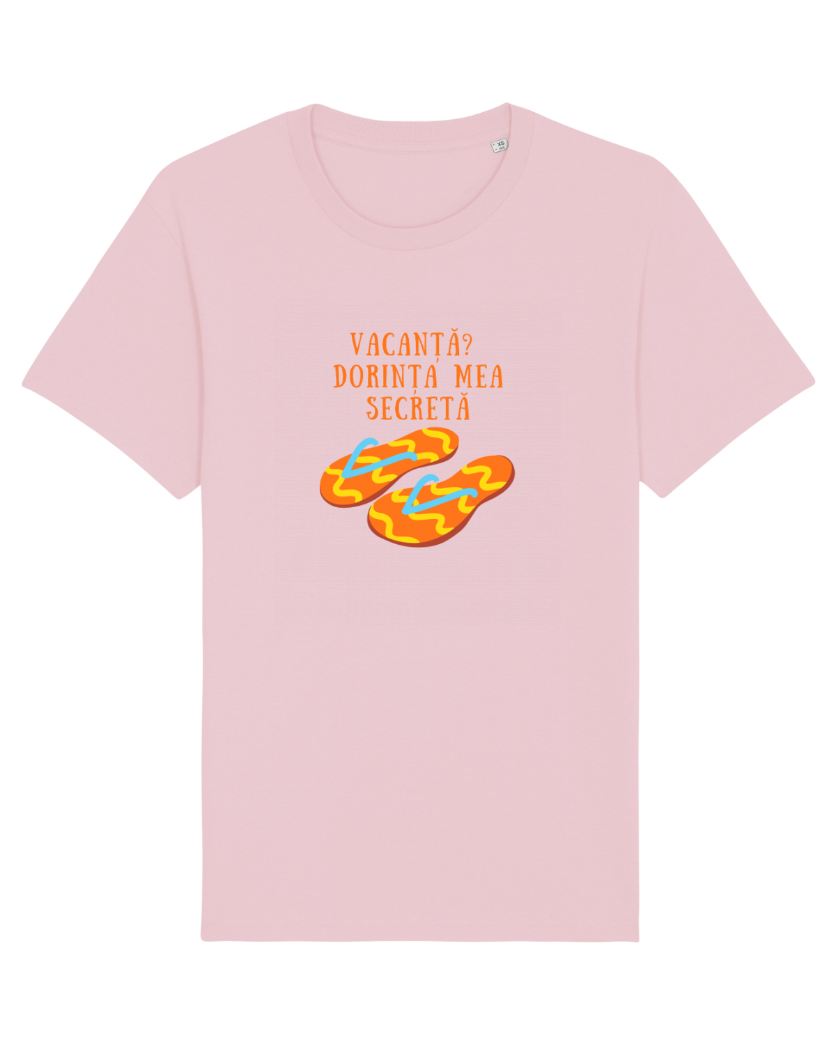 Tricou mânecă scurtă Unisex Rocker Cotton Pink