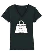CUM SE SIMTE UN MILION DE DOLARI? Tricou mânecă scurtă guler V Damă Evoker