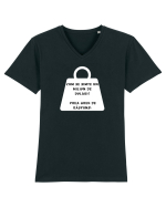 CUM SE SIMTE UN MILION DE DOLARI? Tricou mânecă scurtă guler V Bărbat Presenter