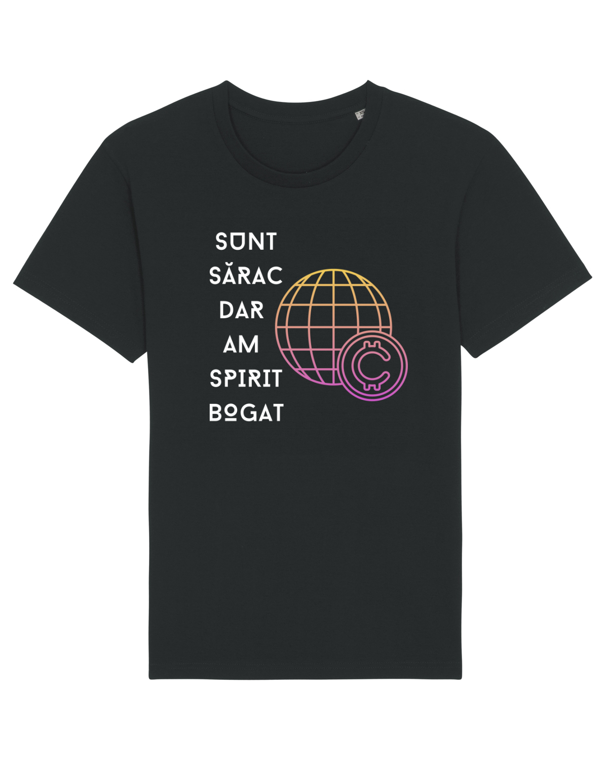 Tricou mânecă scurtă Unisex Rocker Black