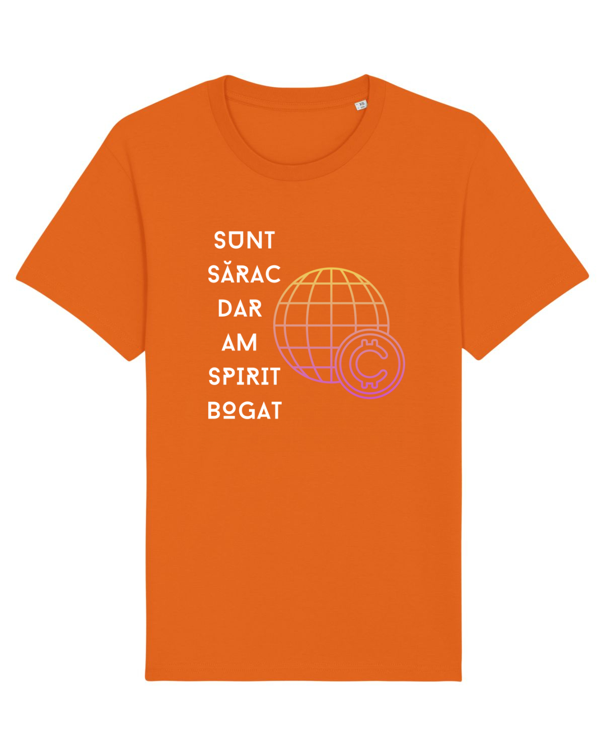 Tricou mânecă scurtă Unisex Rocker Bright Orange