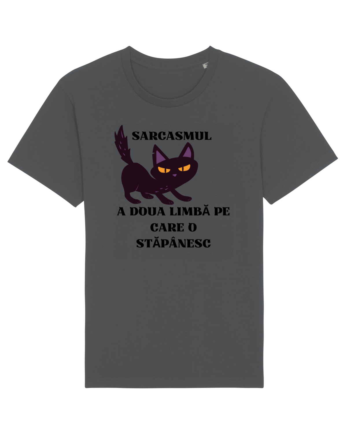 Tricou mânecă scurtă Unisex Rocker Anthracite