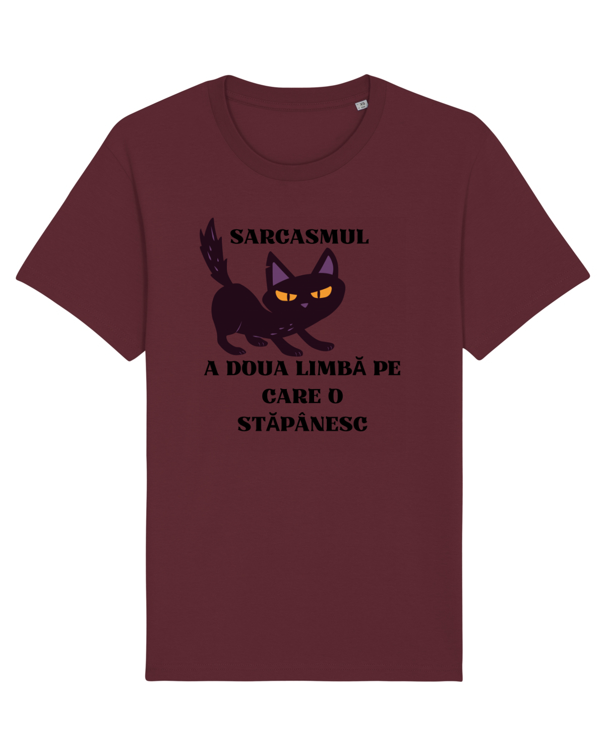 Tricou mânecă scurtă Unisex Rocker Burgundy