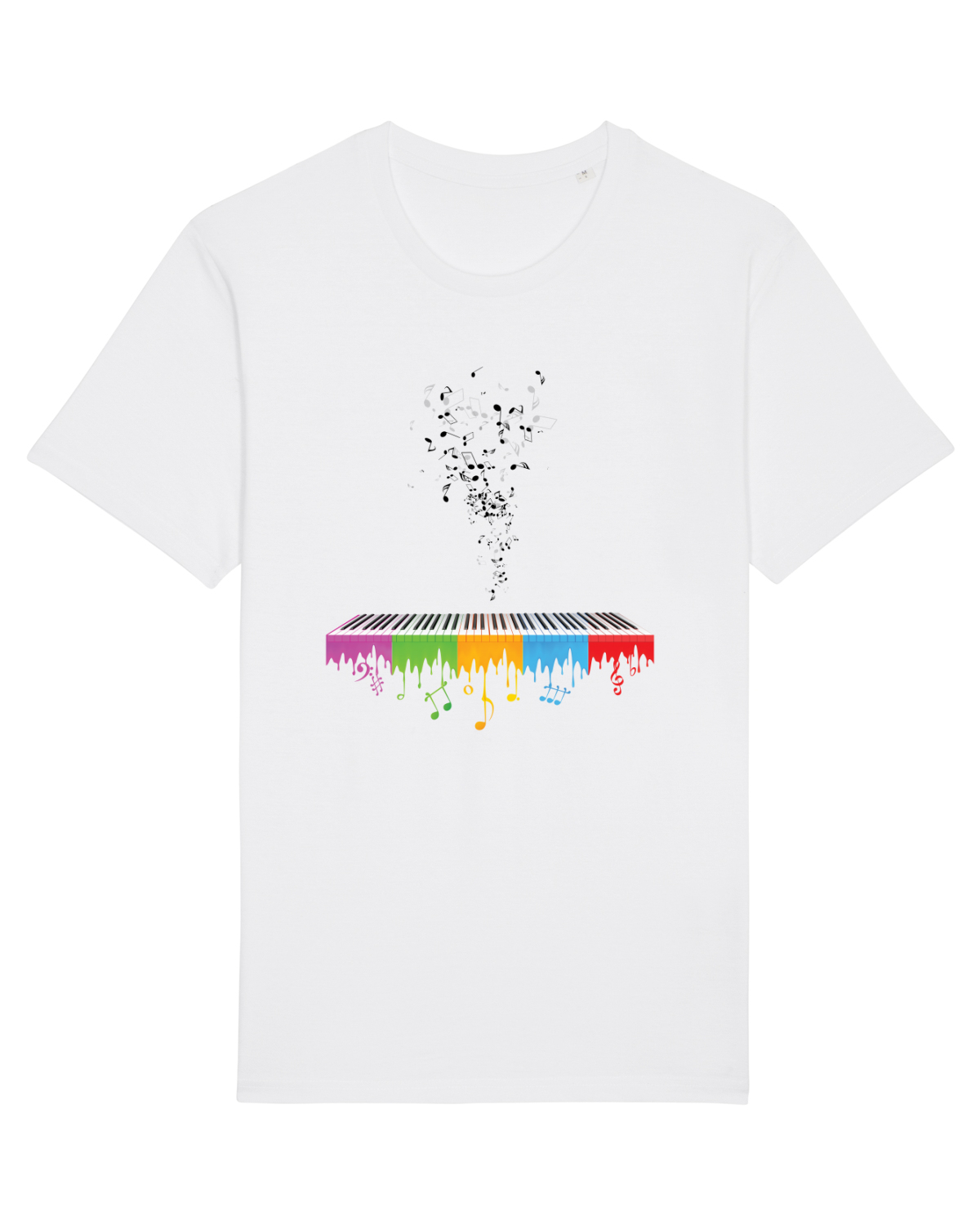 Tricou mânecă scurtă Unisex Rocker White