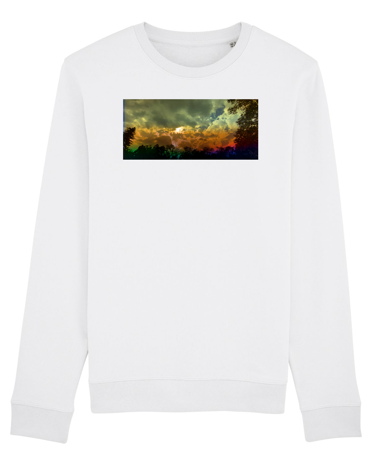 Bluză mânecă lungă Unisex Rise White