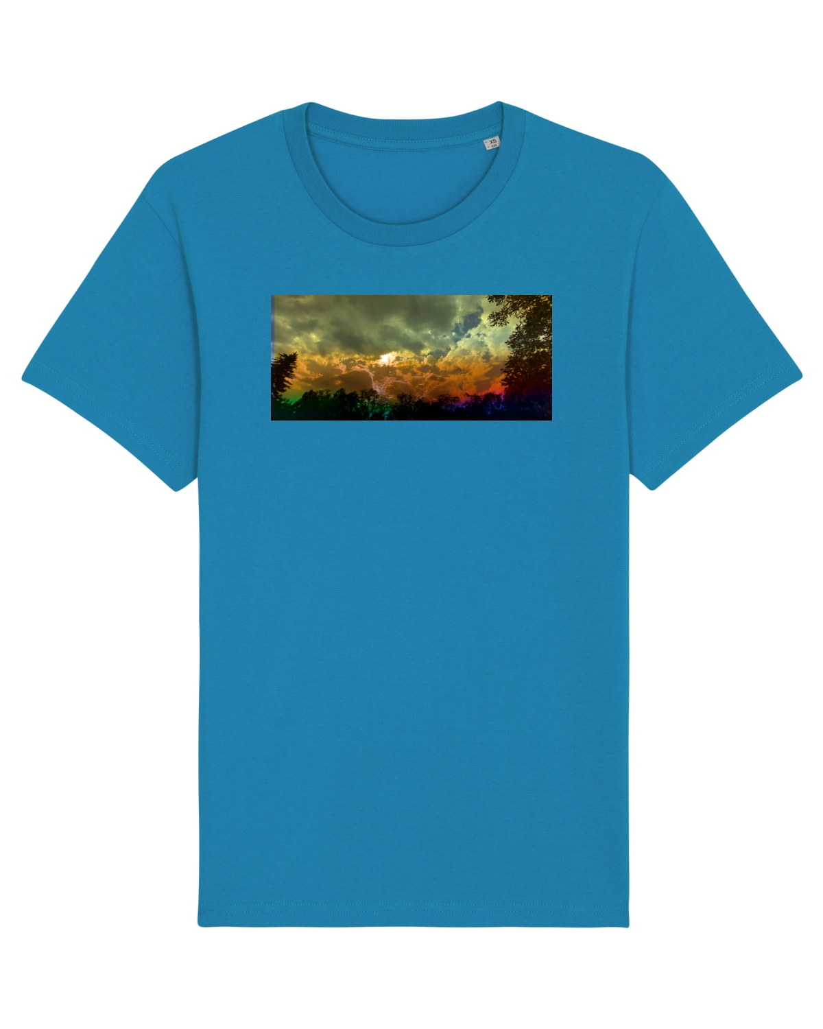 Tricou mânecă scurtă Unisex Rocker Azur