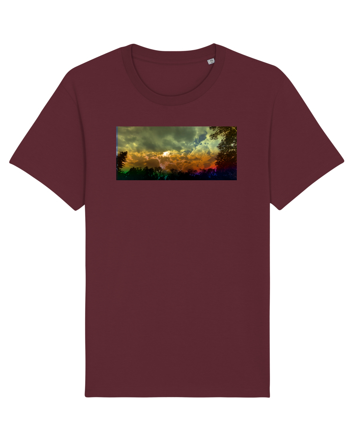 Tricou mânecă scurtă Unisex Rocker Burgundy