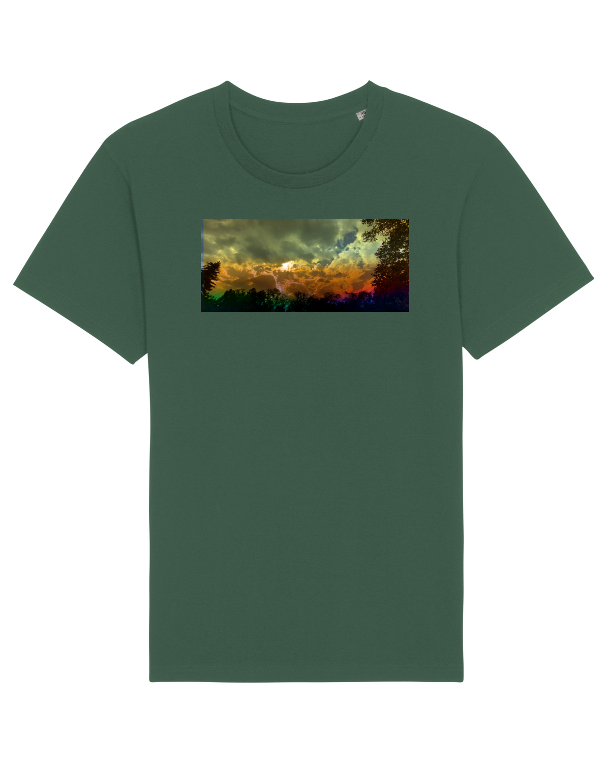 Tricou mânecă scurtă Unisex Rocker Bottle Green