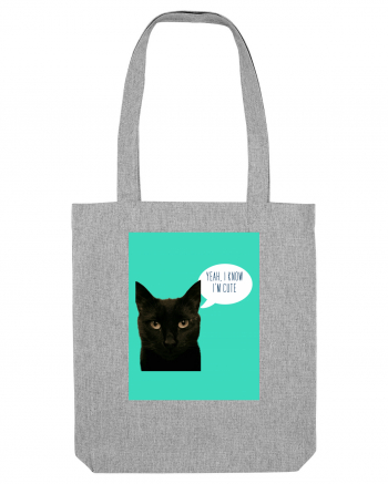 cute cat Heather Grey