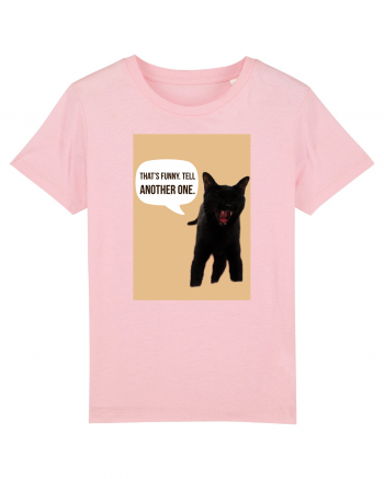 cat funny Cotton Pink