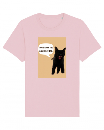 cat funny Cotton Pink