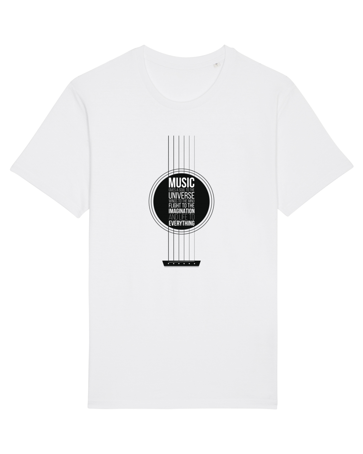 Tricou mânecă scurtă Unisex Rocker White
