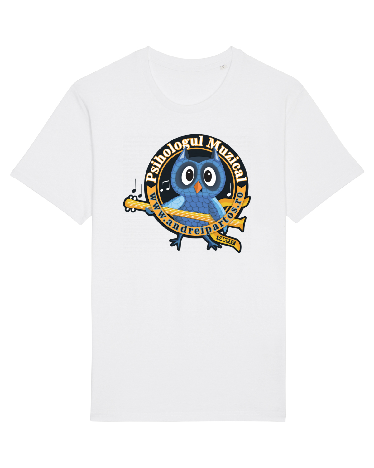 Tricou mânecă scurtă Unisex Rocker White
