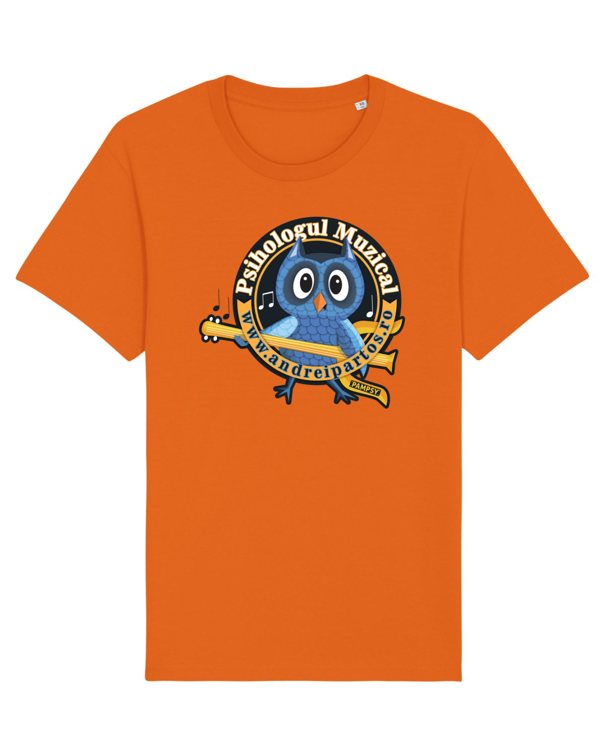 Tricou mânecă scurtă Unisex Rocker Bright Orange