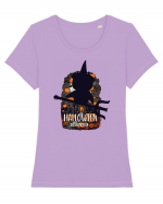 Pampsy - Halloween Shadow work in zbor Tricou mânecă scurtă guler larg fitted Damă Expresser