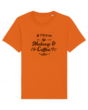 Team Makeup and Coffee Bright Orange