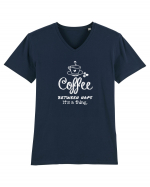 Coffee between Naps Tricou mânecă scurtă guler V Bărbat Presenter