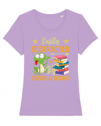 Easily Distracted By Frogs & Books Lavender Dawn