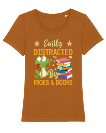 Easily Distracted By Frogs & Books Roasted Orange