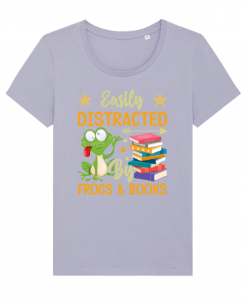 Easily Distracted By Frogs & Books Lavender