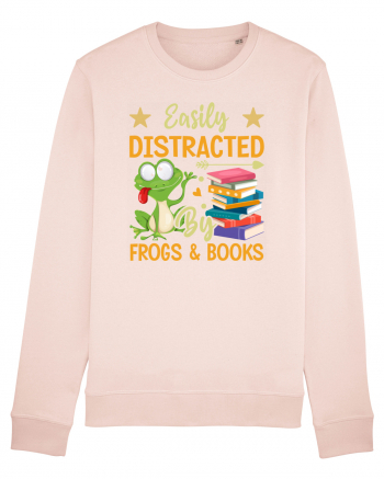 Easily Distracted By Frogs & Books Candy Pink