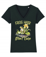 Frog Hair Don't Care Tricou mânecă scurtă guler V Damă Evoker