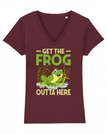 Get The Frog Outta Here Burgundy