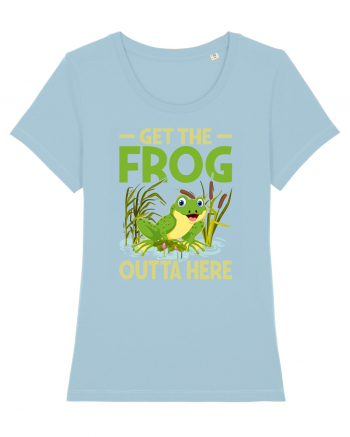 Get The Frog Outta Here Sky Blue