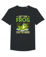 Get The Frog Outta Here Tricou mânecă scurtă guler larg Bărbat Skater