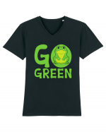 Go Green Tricou mânecă scurtă guler V Bărbat Presenter