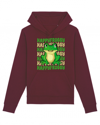 Happy Froggy Burgundy