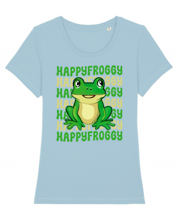 Happy Froggy Sky Blue