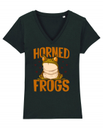 HORNED FROGS Tricou mânecă scurtă guler V Damă Evoker