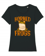 HORNED FROGS Tricou mânecă scurtă guler larg fitted Damă Expresser