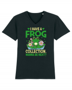 I Have A Frog Collection. Wanna Be Next? Tricou mânecă scurtă guler V Bărbat Presenter