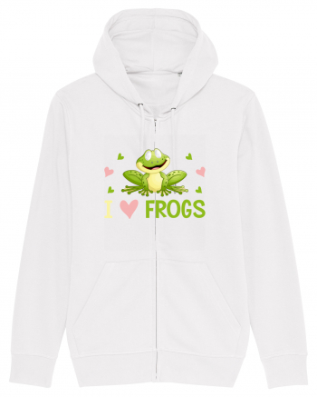 I Love Frogs White