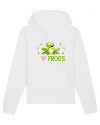 I Love Frogs White