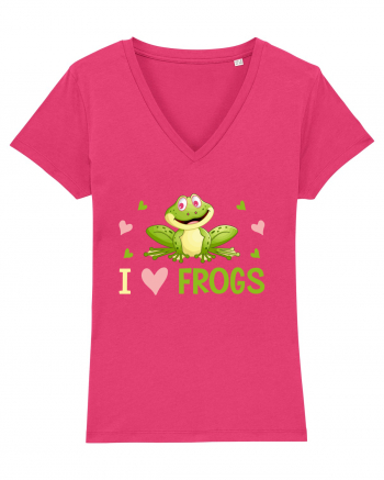 I Love Frogs Raspberry