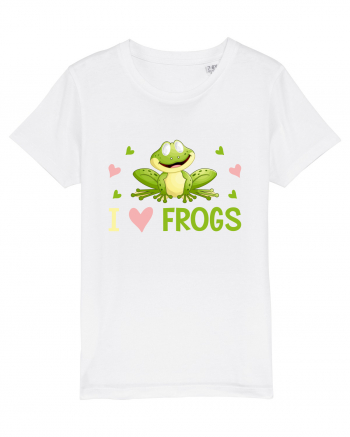 I Love Frogs White