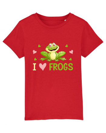 I Love Frogs Red