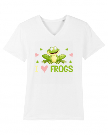 I Love Frogs White