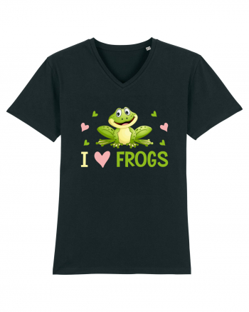 I Love Frogs Black