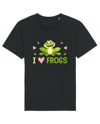 I Love Frogs Black