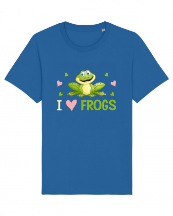 I Love Frogs Royal Blue