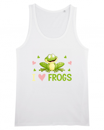 I Love Frogs White