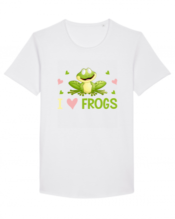 I Love Frogs White