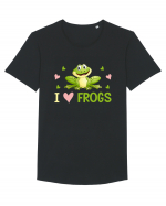 I Love Frogs Tricou mânecă scurtă guler larg Bărbat Skater