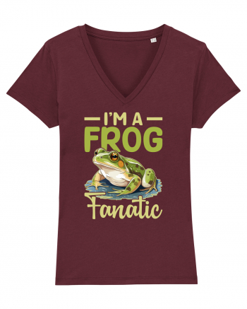 I'm A Frog Fanatic Burgundy